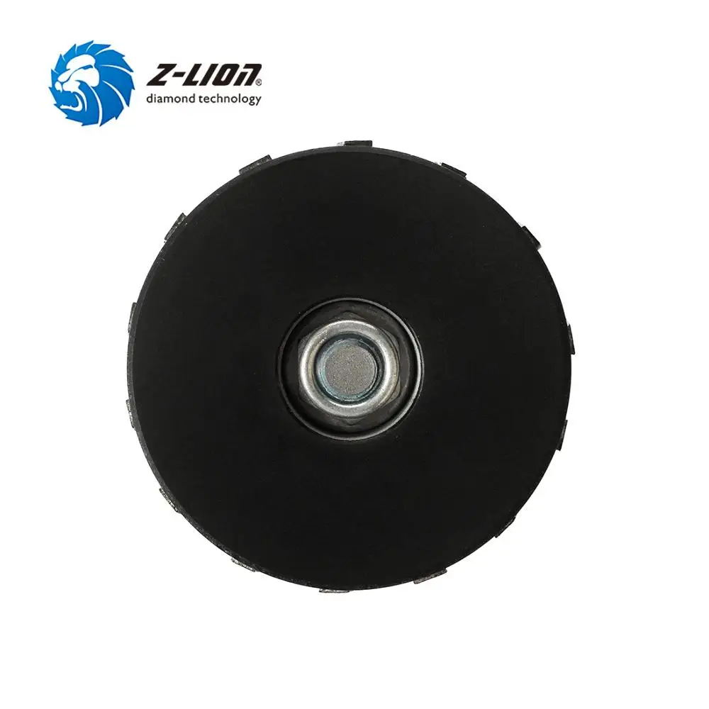 Z-LION V30 Сегментированный Алмазный фреза Полный Bullnose профилирование колесо для ручного инструмента гранит мрамор фреза с резьбой M14