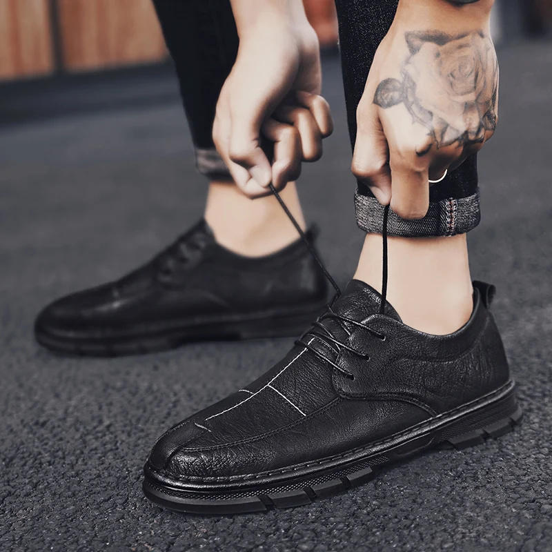 Мужская обувь Роскошные туфли-оксфорды из натуральной кожи Дизайнерская