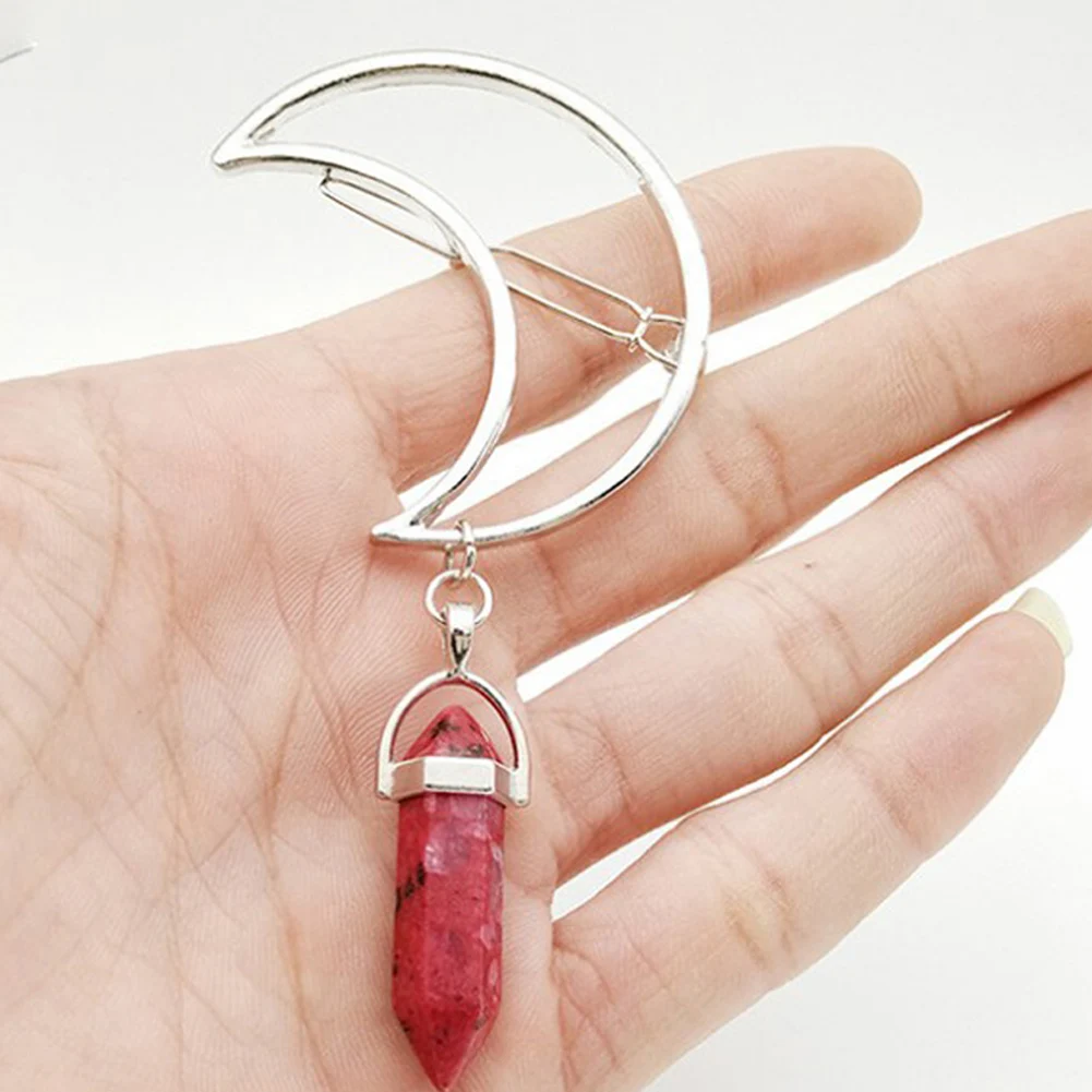 Moon с шестигранной головкой подвесной зажим для женщин геометрический заколки