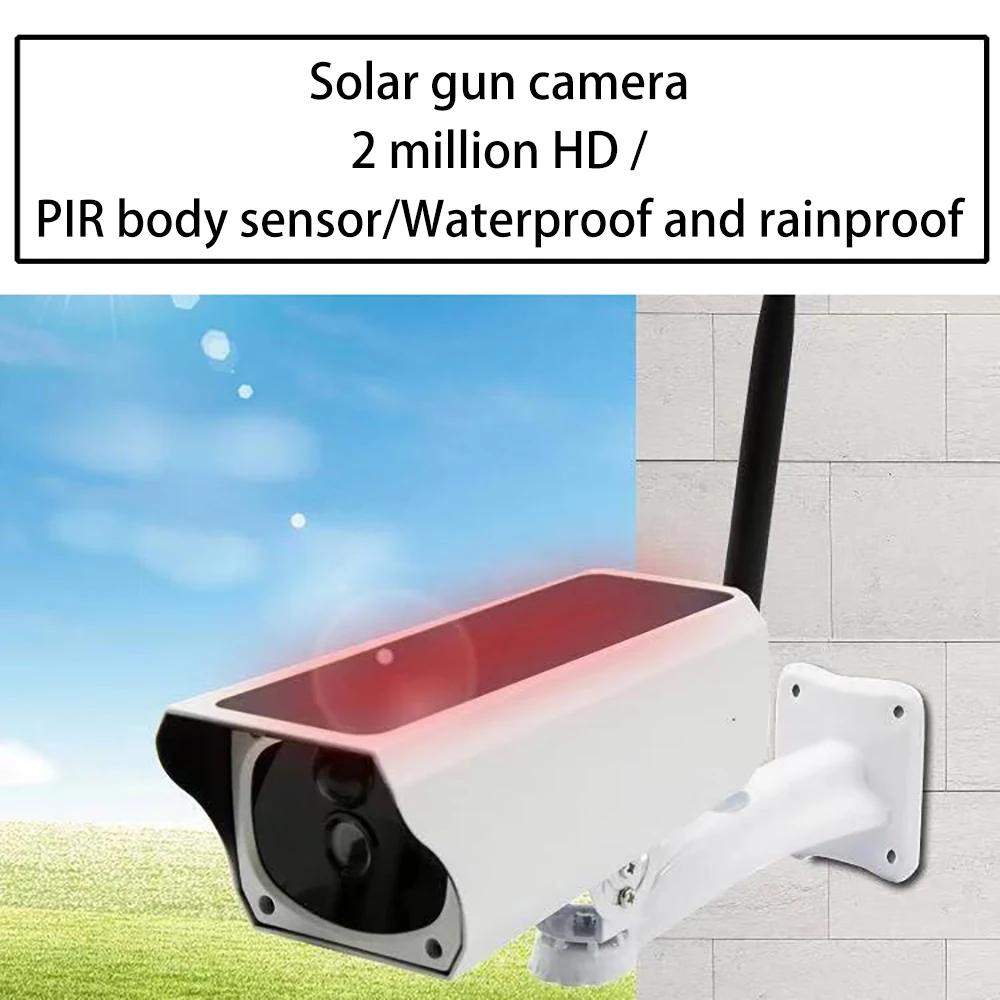 

1080P 2.4GHz 2-Mega Solar Camera Wifi Cctv Camera With Solar Battery Powered Surveillance Camera Security Beveiligings Camera
