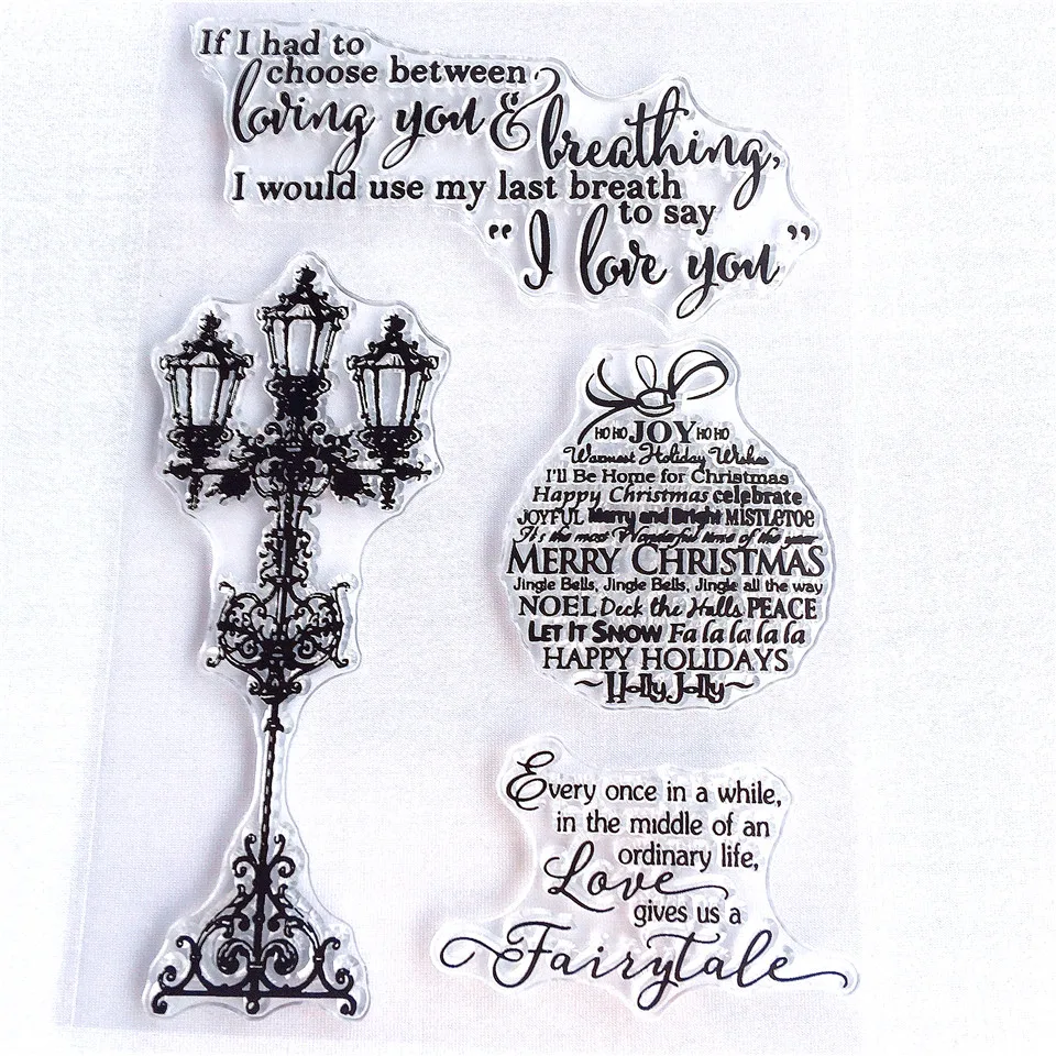 Прозрачный силиконовый штамп для скрапбукинга Я люблю тебя 11*16|Штампики| |