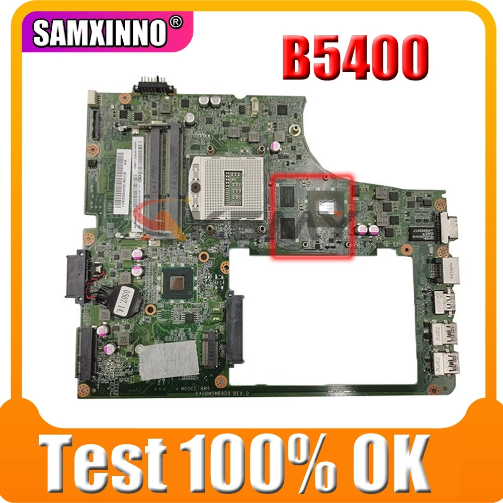 

Доступная обещанная Рабочая материнская плата DA0BM5MB8D0 REV : D для ноутбука Lenovo B5400, видеокарта для ноутбука