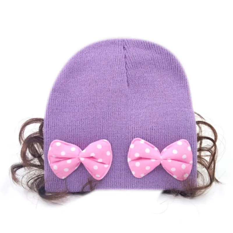 НОВАЯ шапка GWinter для девочек Модный милый парик Цветочные волосы детская малышей