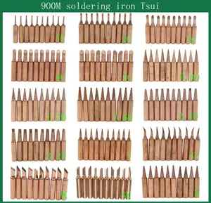 10 шт.лот медный наконечник паяльника 900M-T-KSKIISB1C2C3C4C0.8D1.2D1.6D2.4D3.2Dсварочная головка для 936 паяльного инструмента