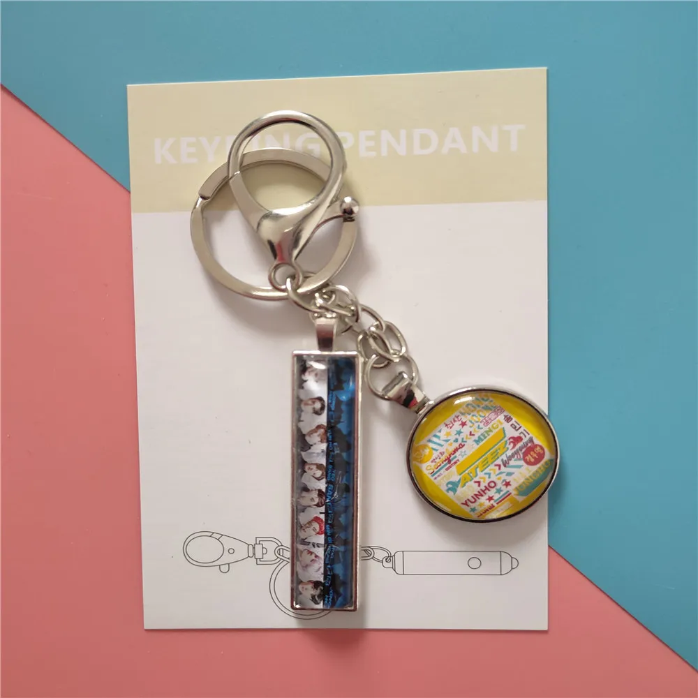 KOPOP ATEEZ Keychain Ladder ANTY Metal ANSWER New Album HONG JOONG Key Chain Ring Cute Bag Charm Wholesale K-pop | Украшения и