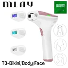 Mlay T3 удаление волос 3 в 1 IPL безболезненный Эпилятор постоянный бикини триммер электрический LCD Домашнее использование удаление волос для лица депилятор