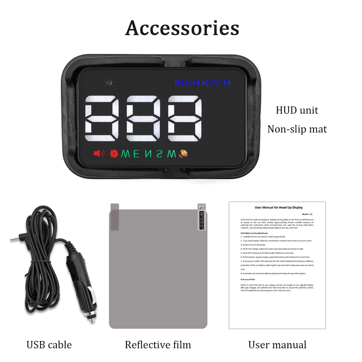 Универсальный автомобильный HUD gps скоростной метр дисплей Автоматическая