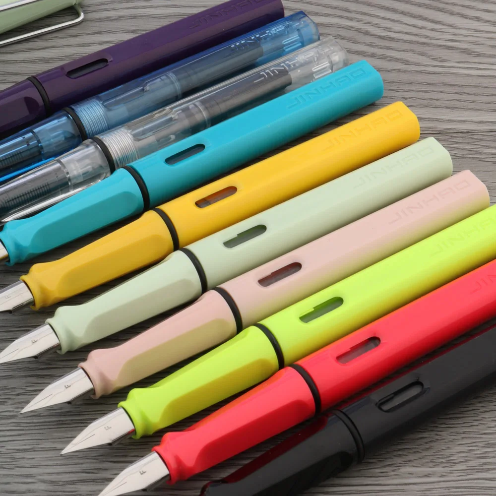 Ручка перьевая Jinhao с розовыми чернилами брендовая Классическая карандаш