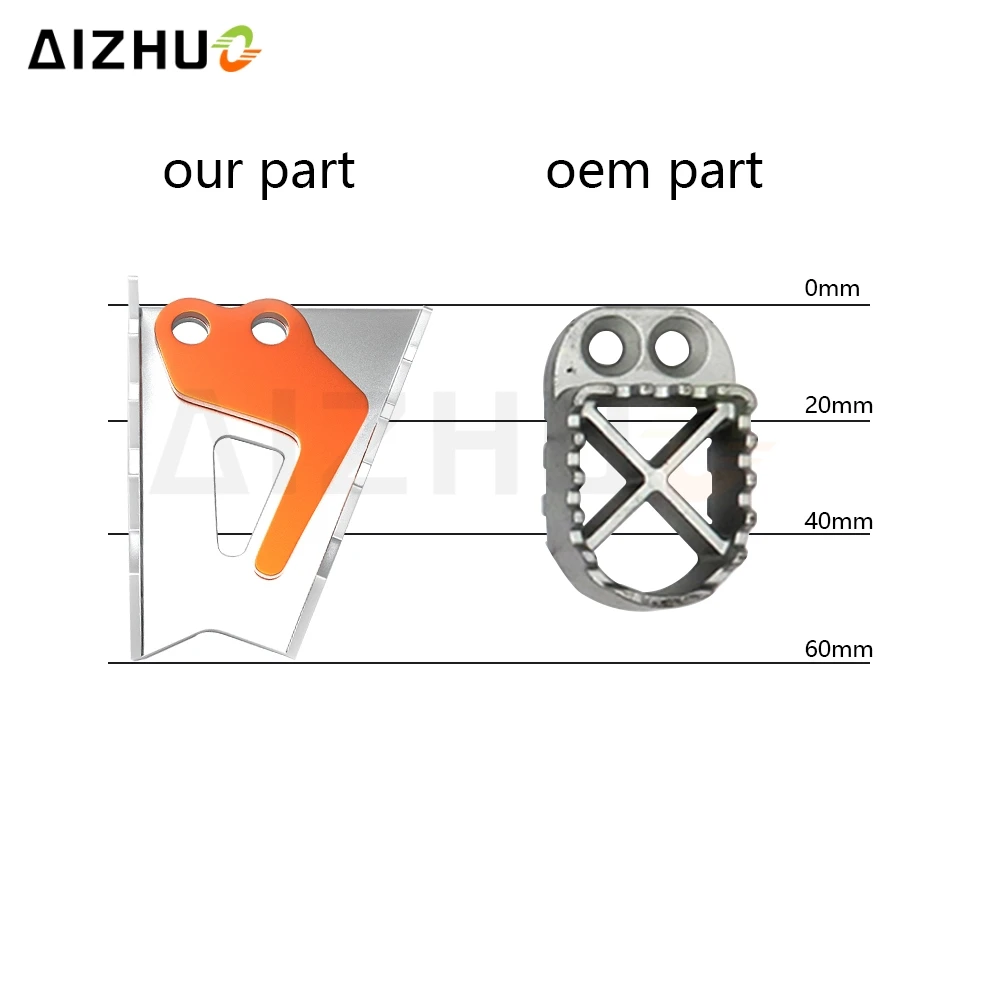 

Foot Brake Lever Pedal Enlarge Extension Rear Brake Peg Pad Extender FOR 790 Adventure S R 690 Enduro 1050 1290 Super Adventure