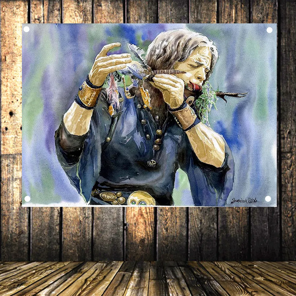 Ностальгическая музыка Ретро Рок-Группа Звездный плакат американский кантри