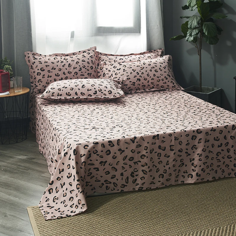 

Leopard Bedding Sets Girls Woman Kids Teen Adult bed Linens Duvet Cover Flat Bed Sheets Pillowcase King full Twin bedclothes