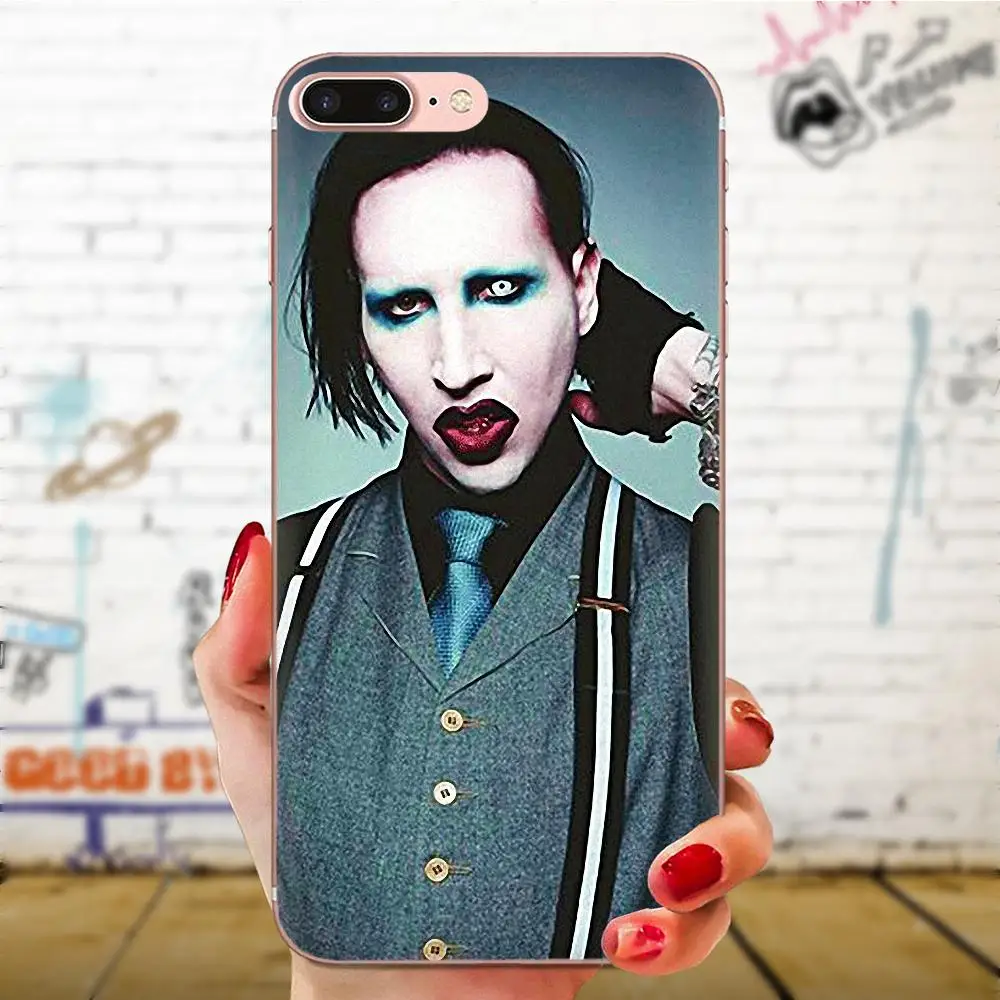 Мэрилин Мэнсон Защитный Мягкий художественный принт для Xiaomi CC9 CC9E Mi 3 4 4i 5 5S 6 6X 8 9 SE