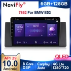Android 10,0 автомобильный радиоприемник QLED 1280*720 4G LTE для BMW 5 E53 X5 E39 6 + 128 ГБ мультимедийный плеер GPS BT 5,0 Octa Core DSP