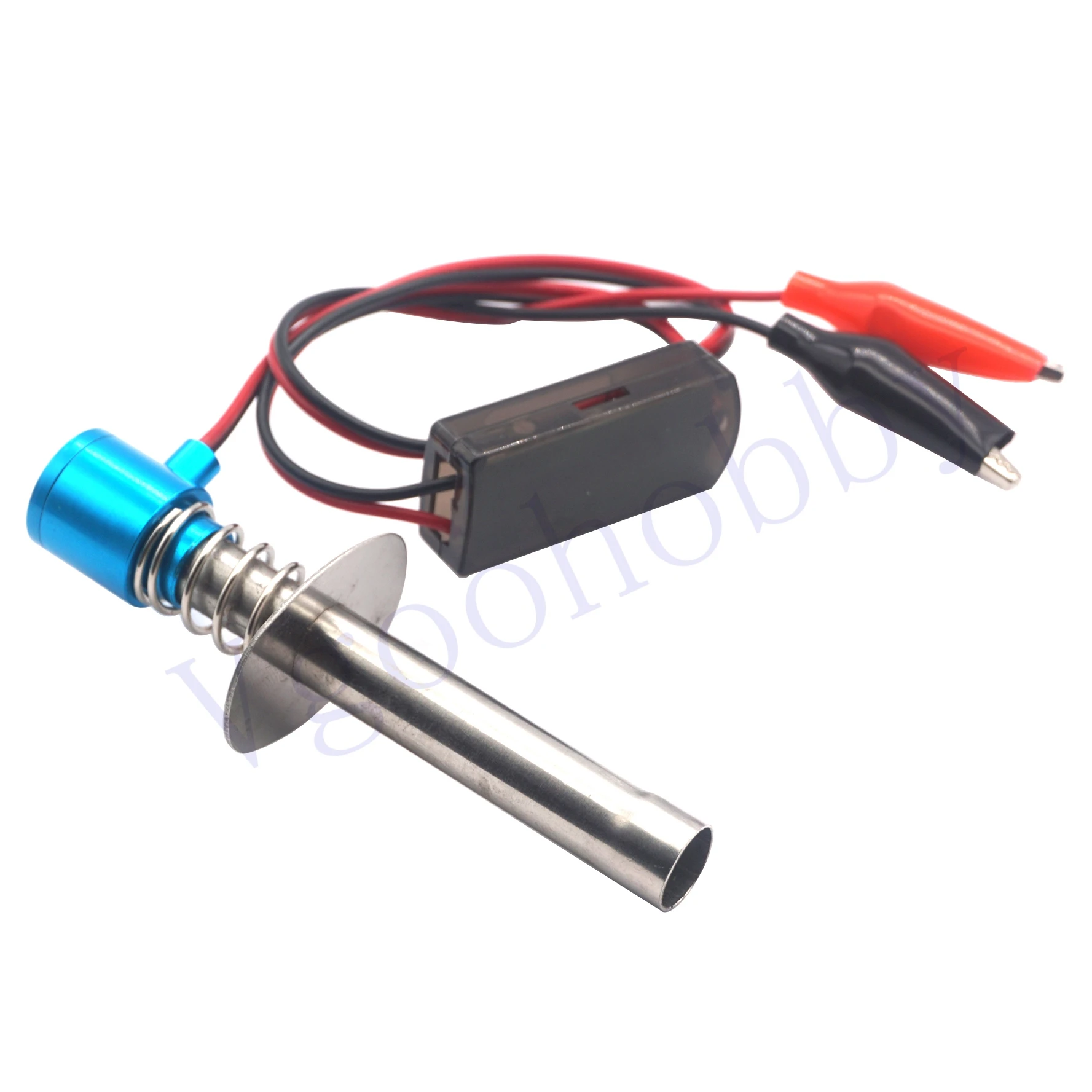 

RC Glow Plug Starter Igniter Ignitor Upgraded 6V-24V for 1/8 1/10 RC Nitro Model Car Buggy Truck Boat Helicopter,Blue