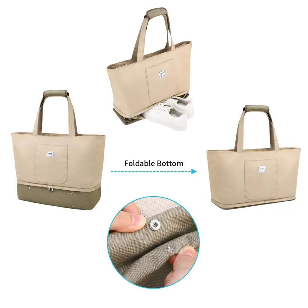 Большая Дорожная сумка тоут через плечо Gonex для женщин водонепроницаемая из