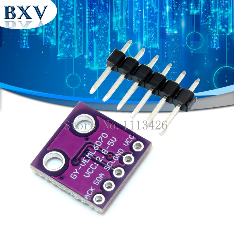 

5PCS 2.7V-5.5V UV sensor module VEML6070 UV Sensitivity Detection Sensor GY-VEML6070