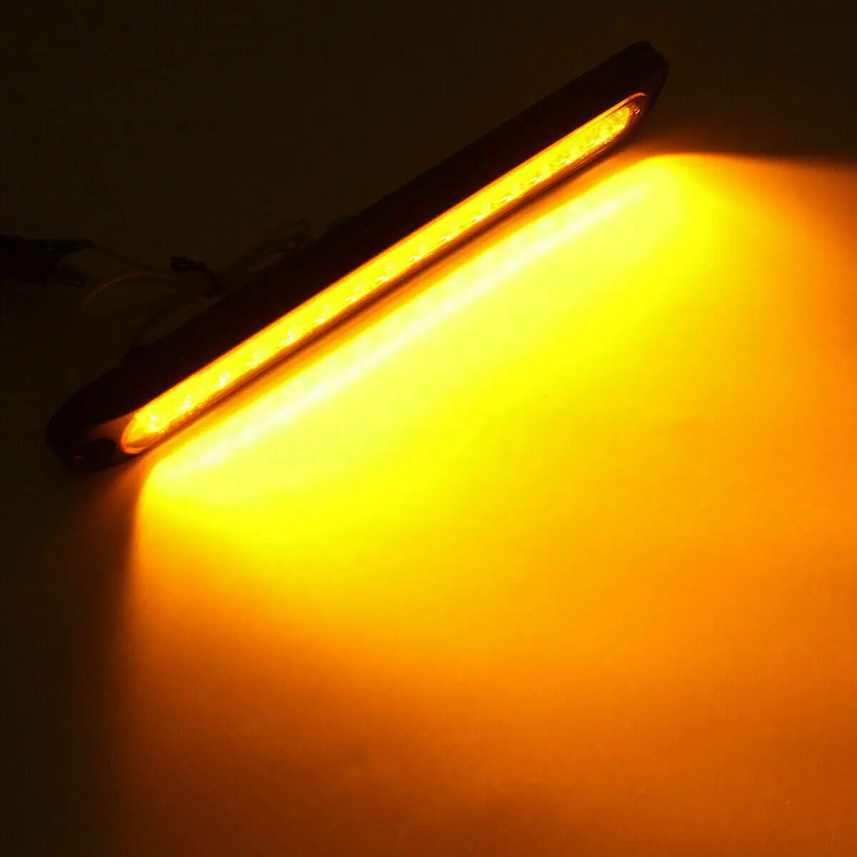 

2Pcs 12v-24v 15LED Car Truck DRL Light Bar Brake Rear Turn Signal Stop Tail Strip External Lamps Stop Tail Rear Turn Lights Bar