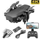 Новый мини-Дрон 4k двойная камера HD LF606 Wi-Fi FPV Дрон с воздушным давлением фиксированная высота четырехосевой летательный аппарат вертолет с камерой