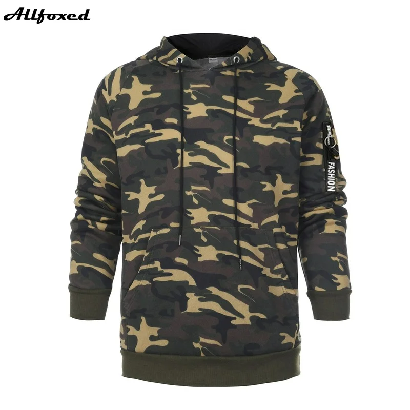 

2 Pieces Tracksuit Men's Military Hoodie Sets Camouflage Muscle Man Autumn Winter Tactical Sweat Top and Jacket Pants Men's Sets