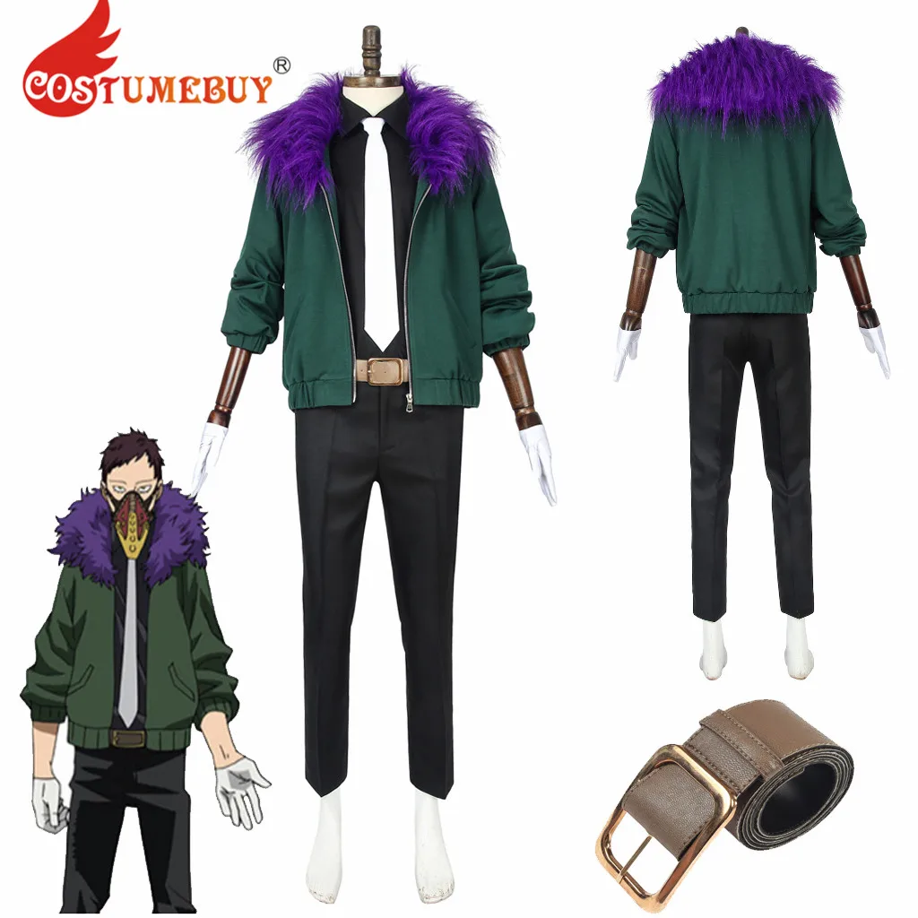 

CostumeBuy Anime My Hero Academia Boku No Hero Akademia Kai Chisaki Overhaul Cosplay Costume Overhaul Purple Coat Suit L920