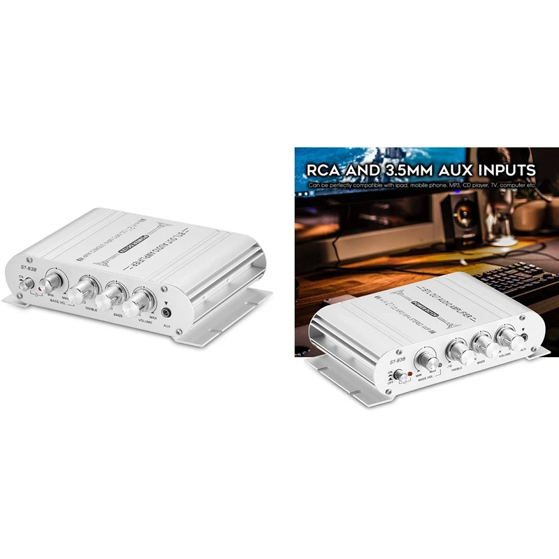 

Мини HiFi стерео 2,1 канальный аудио усилитель для дома Автомобиля Морской Сабвуфер Amp