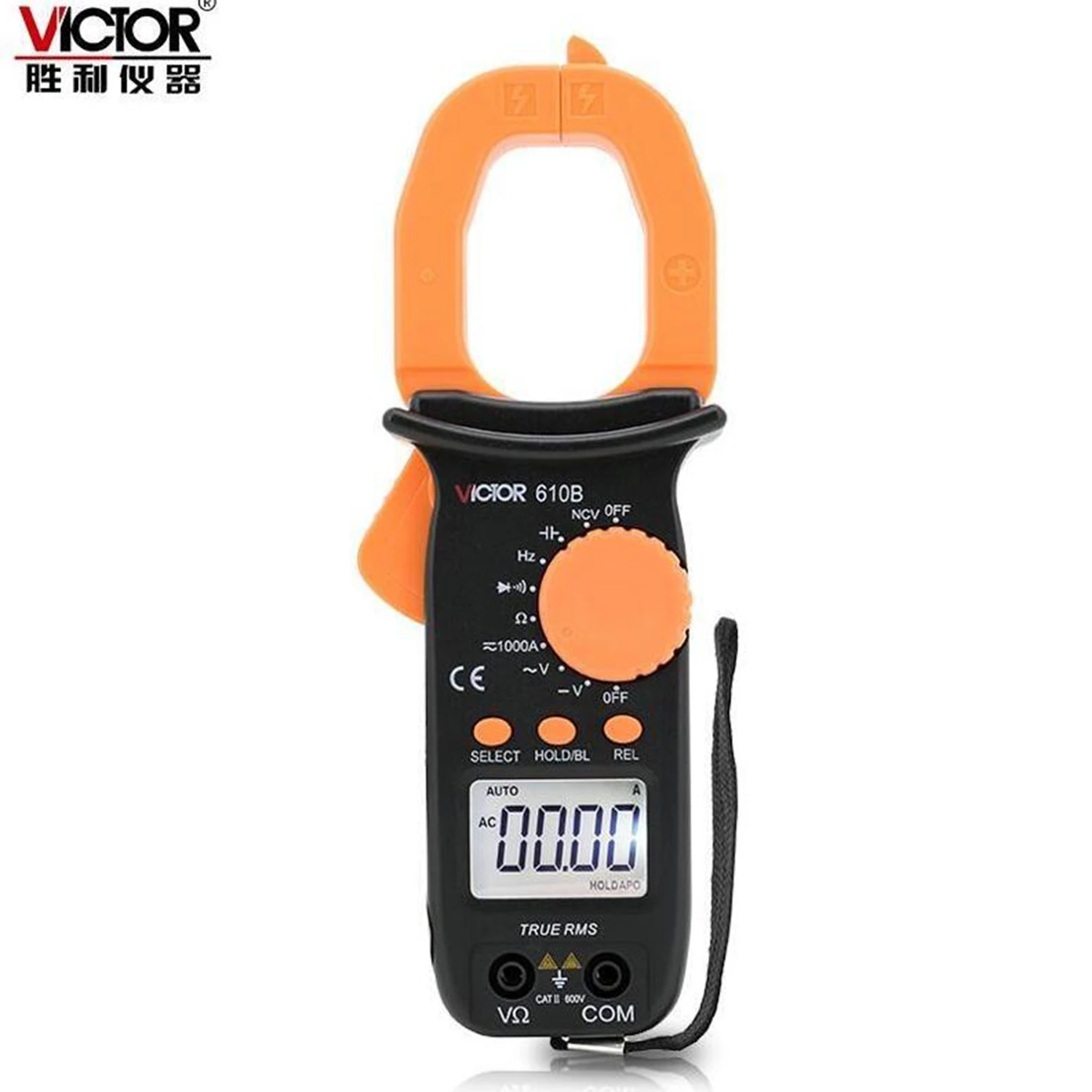 Цифровой зажим VICTOR VC610C VC610B ручной измеритель переменного/постоянного тока с
