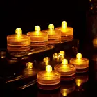 Водонепроницаемая светодиодная подводная Свеча 12 шт.лот, лампа на батарейках для украшения свадьбы, праздника, домашней вечеринки, аквариума, вазы