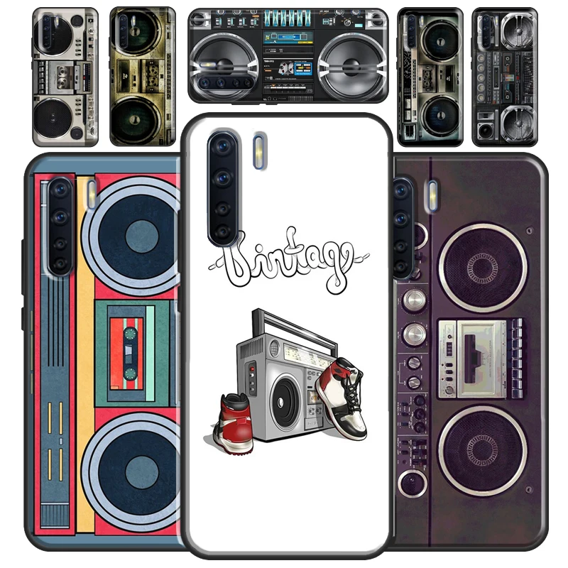 Vintage 80s Boombox Phone Case For OPPO A53 2020 A5 A9 A31 A52 A72 A92 A83 A91 A93 A1K A15 A3S A5S F5 F7 Cover