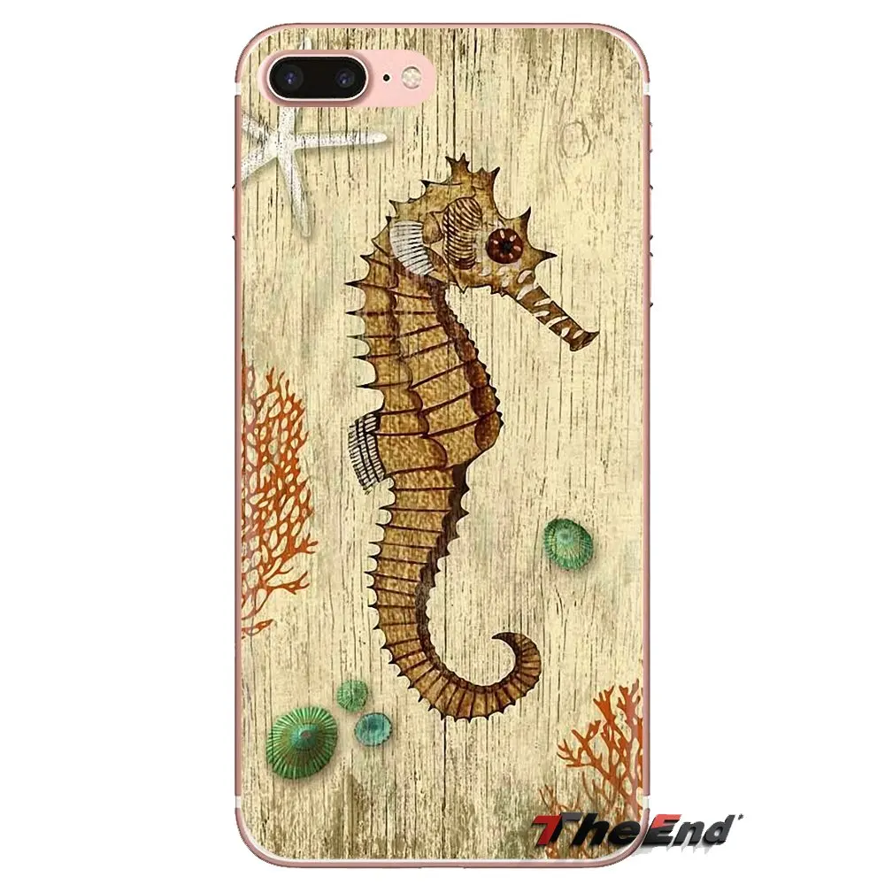 Морской конек плакат для iPhone XS Max XR X 4 4S 5 5S 5C SE 6 6S 7 8 плюс samsung Galaxy J1 J3 J5 J7 A3 A5