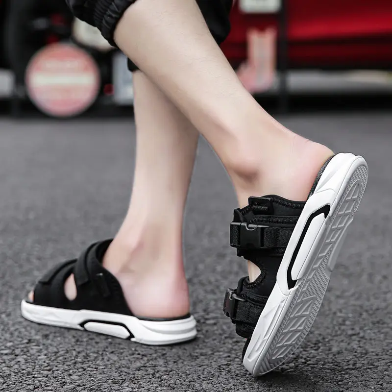 

New Summer Sandals Men Outdoor Casual Shoes Non-Slip Breathable Beach Sandals Two Ways Wearing Shoes Sandalias Hombre