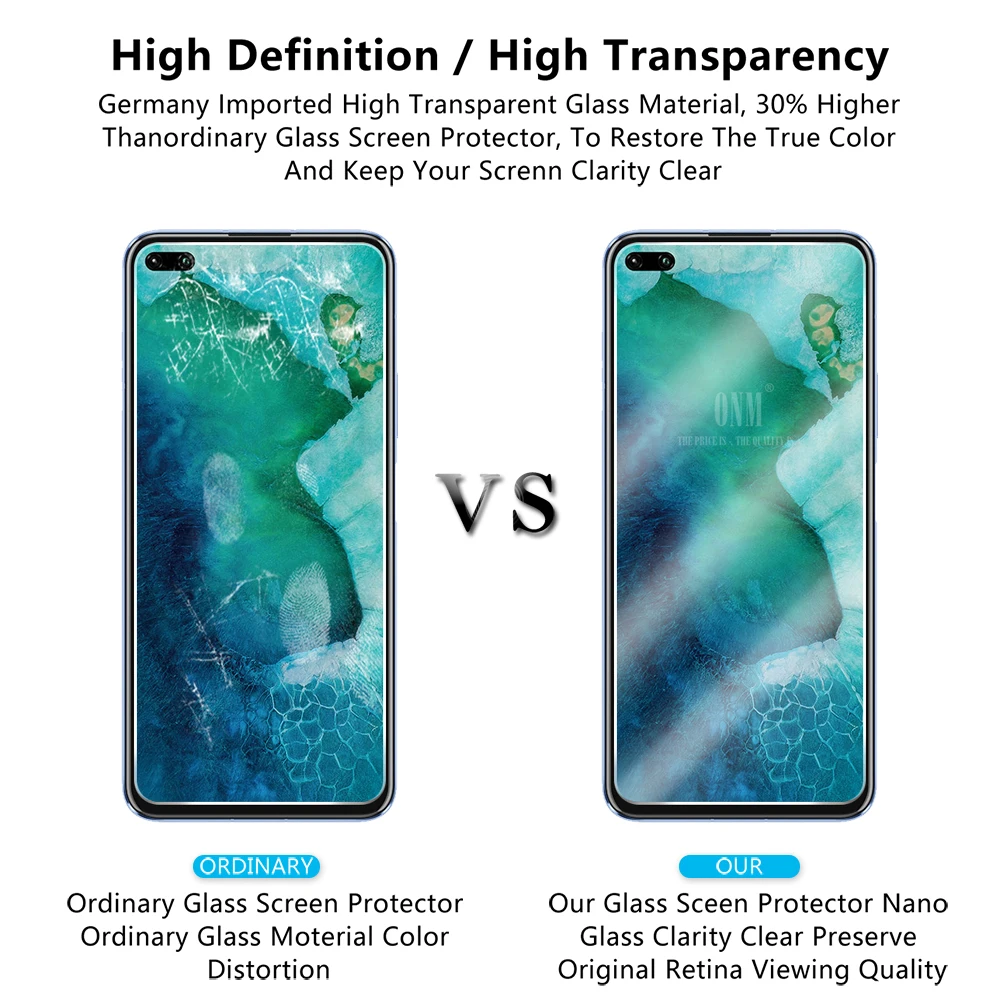 V30 2 шт закаленное стекло для huawei Honor View 30 Pro защита экрана Премиум Закаленное