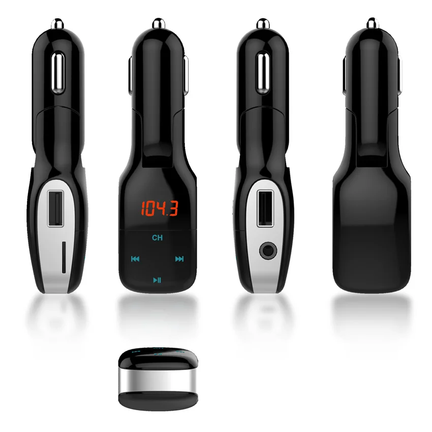 Konrisa Aux Bluetooth FM передатчик модулятор адаптер Dual USB зарядное устройство Handsfreee