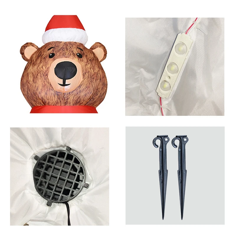 

Halloween Inflatable Blow Up Bear with Hand-Held Light for Inflatables Halloween Outdoor Yard Decoration