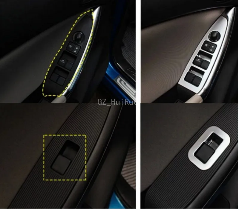 4X Внутренняя дверь окна лифт кнопка Панель Накладка для Mazda Cx-5 2013-2015 Аксессуары |