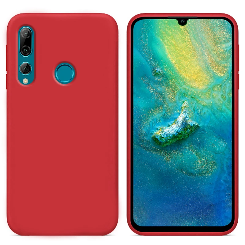 Роскошный жидкий силиконовый чехол для huawei P Smart 2019 POT-LX1 L21 LX3 мягкий сотового