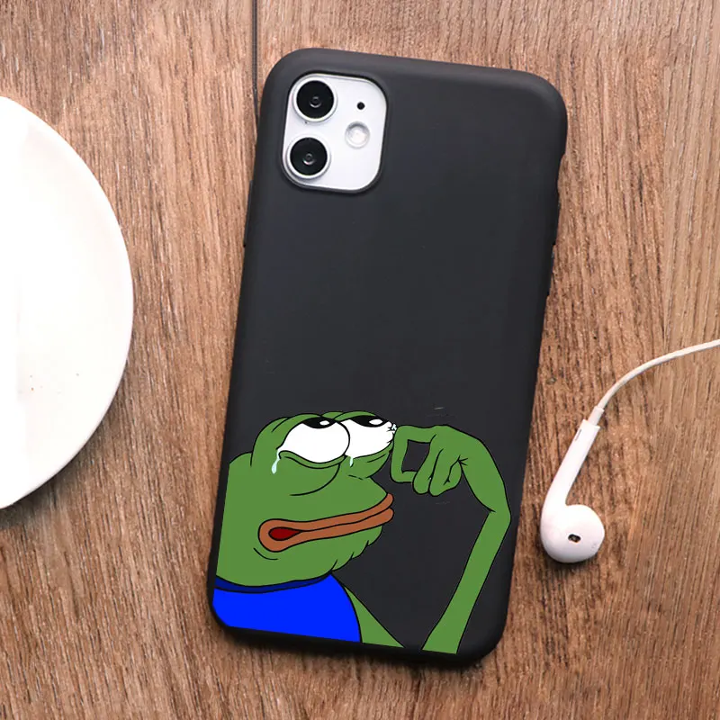 PUNQZY забавные лягушка уход за кожей лица плакать счастливый чехол для телефона с
