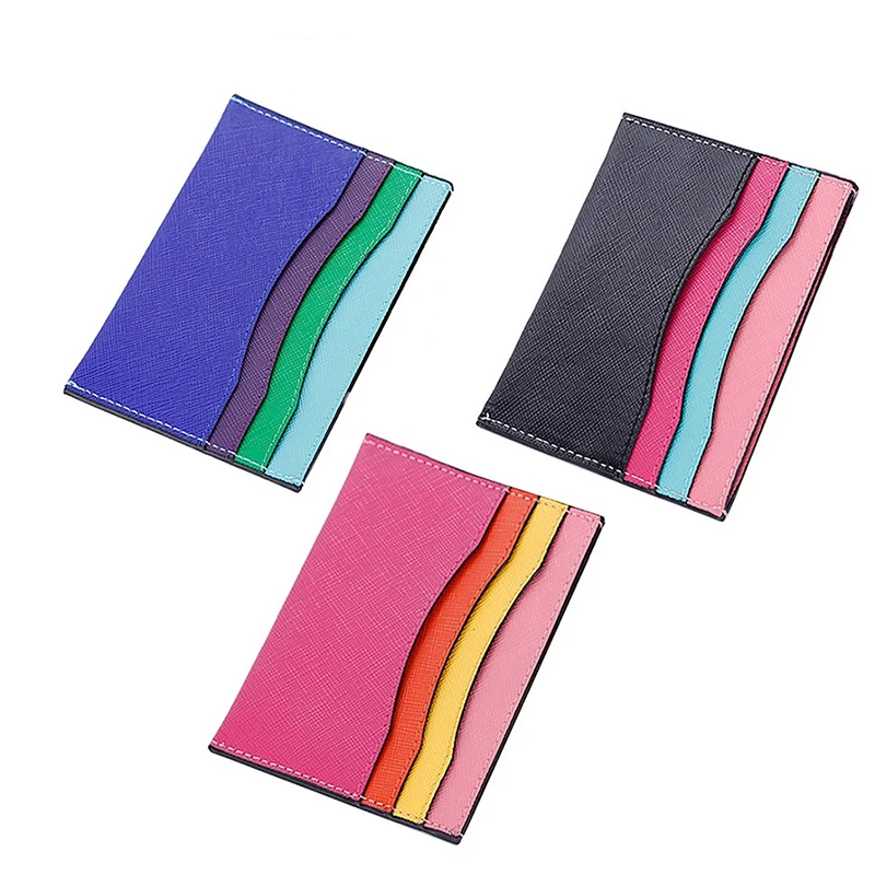 

Thin Small Credit Card Wallet Women's Leather ID Card Holder Slim Female Ladies Mini Coin Purse Business Holders Bank Card Case
