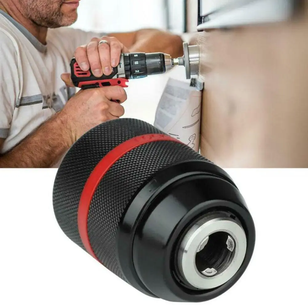 

Heavy Duty Keyless Impact Drill Chuck Precision Quick 0.8-10mm Power Thread Change Chucks Tool 3/8-24UNF Drill E6J5