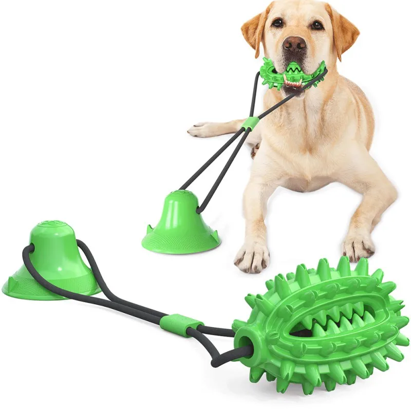 

Pet Molars Gnaw Bite Resistant Toothbrush Dog Toys With Single Sucker Pet Cactus Shaped Interactive Toy Dog Supplies