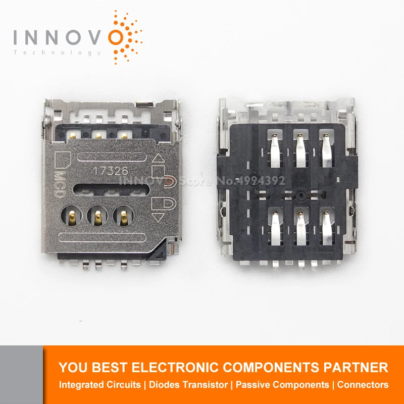 INNOVO 10 шт./лот 788000001 0788000001 78800 0001 Micro SIM карта заголовок 6POS припой Бесплатная