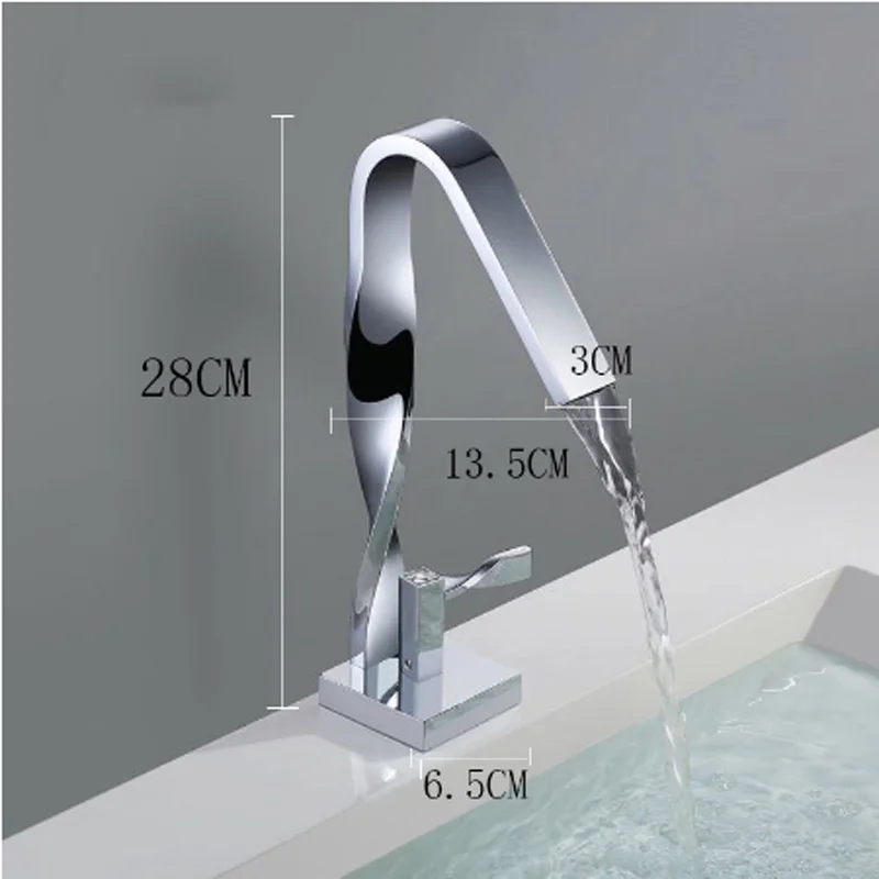 Хромированный смеситель для ванной комнаты кран раковины воды латунные