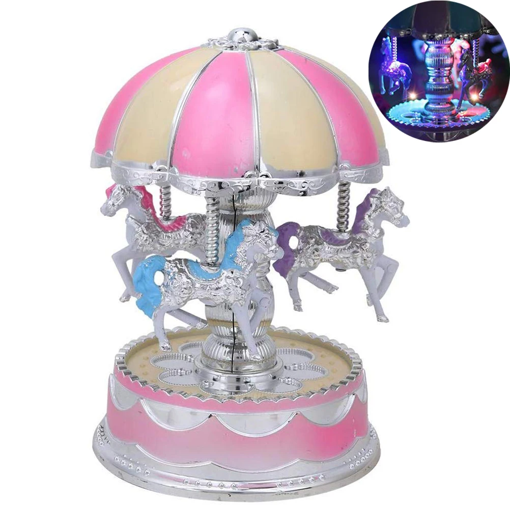 Игрушки куклы карусель музыкальная шкатулка светильник ка для детей праздничное