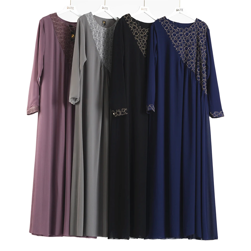 

Kaftan Abaya Dubai Turkey Muslim Dress Caftan Marocain Ramadan Turkish Islamic Clothing Abayas For Women Hijab Evening Dresses