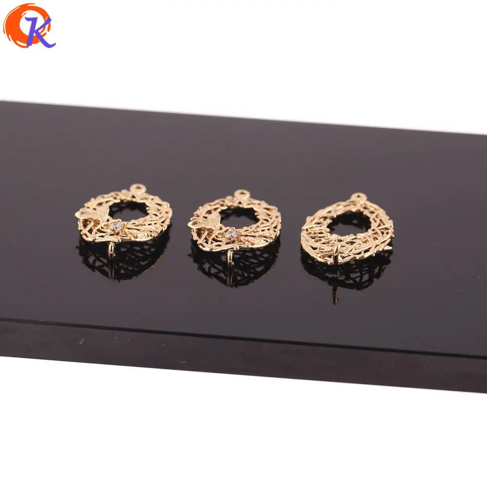 

Cordial Design 20Pcs 17*28MM Jewelry Accessories/DIY Earring Making/Genuine Gold Plating/Oval Shape/Hand Made/Earring Findings