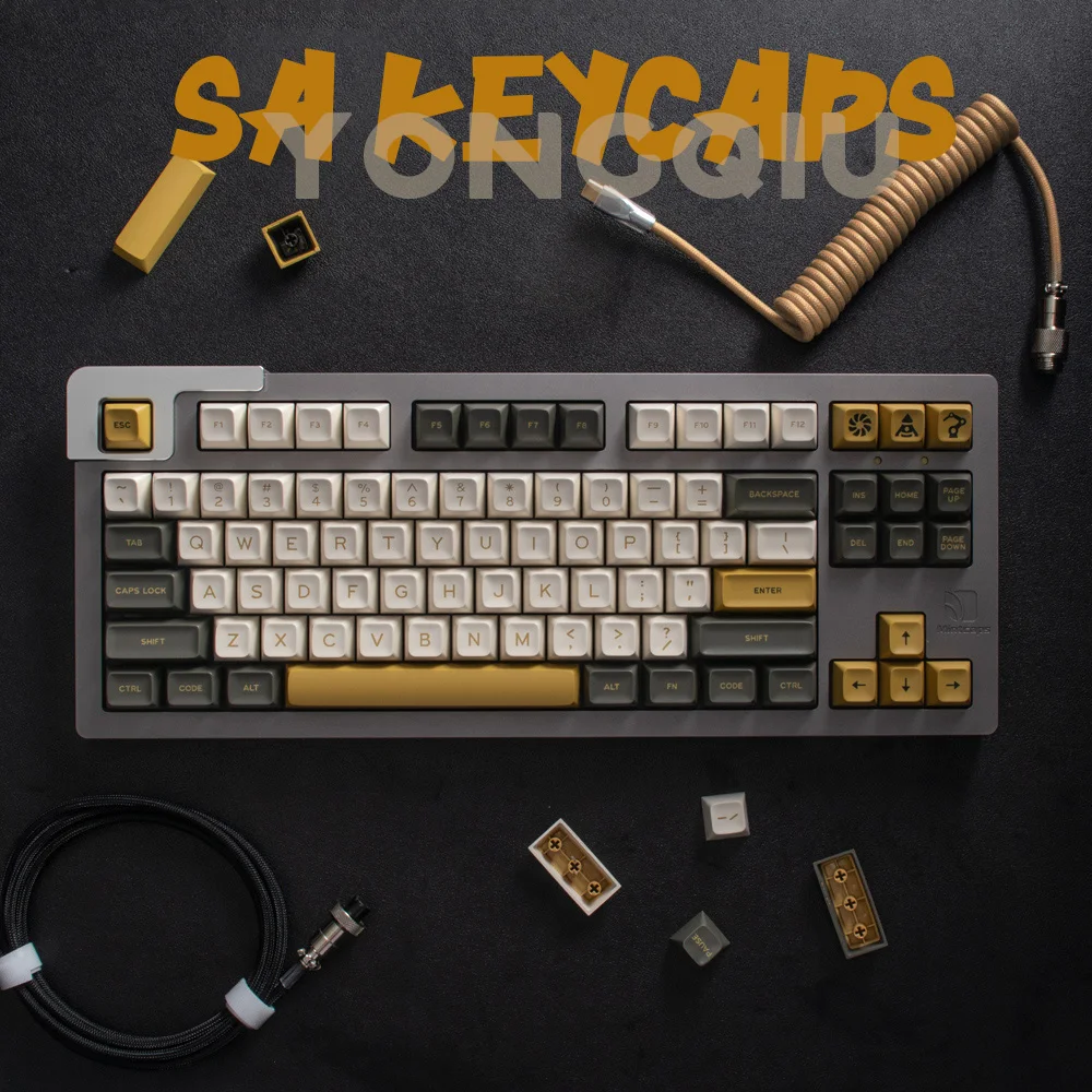 Белые клавиши SA MG клавиатура Double Shot Profile 172 с ISO Enter 7U игровая Механическая HHKB EU |