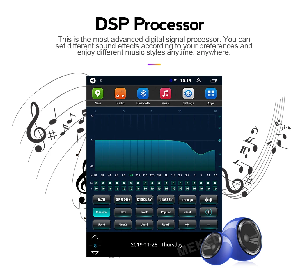 Автомагнитола MEKEDE Tesla с экраном 9 7 дюйма видеоплеером GPS-навигацией для Hyundai Sonata NF