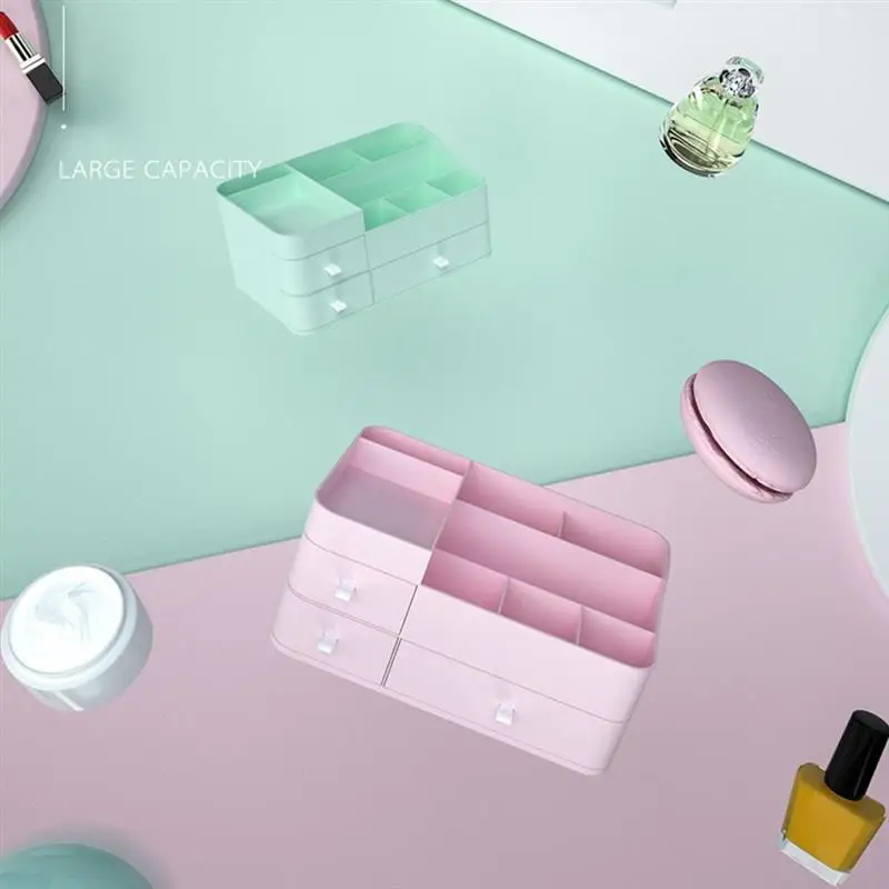 

Drawer Make Up Organizer Large Capacity Makeup Storage Box Women Skin Care Dressing Table Cosmetic Lipstick Beauty Case Bathroom