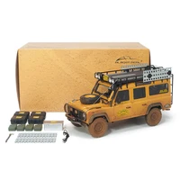 New Product Almost Real  1:18 Land Rover Defender 110 Camel Cup Car Model Malaysia Support Car Dirty Edition