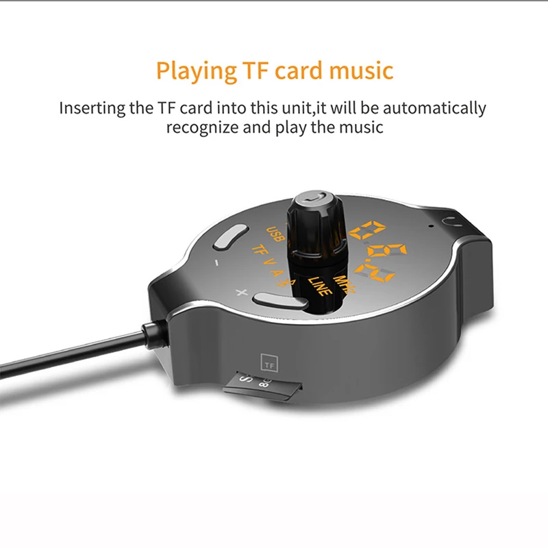 SRUIK автомобильный fm передатчик Hands free вызов MP3 плеер с AUX комплект модулятор Bluetooth