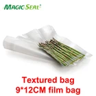 100 шт.лот, кухонные вакуумные пакеты MAGIC SEAL для пищевых продуктов, вакуумный упаковщик, упаковочный аппарат, пакет для хранения продуктов, герметичные пакеты, не содержит бисфенола А, 9*12 см